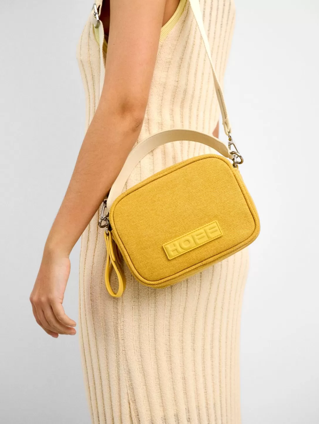 Bolsos Y Carteras<HOFF Bolso Bandolera Asa Doble Canvas Cannes Amarillo